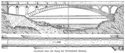 Aquädukt über die Murg bei Weißenbach (Baden).