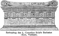 Sarkophag des L. Cornelius Scipio Barbatus (Rom, Vatikan).
